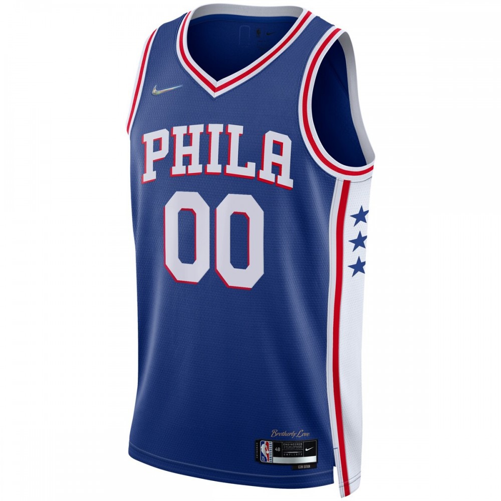 Philadelphia 76ers 2021/22 Diamond Swingman Custom Jersey - Icon Edition - Royal-Pro Kit Vault | Brand New 26/27 Sports Jerseys
